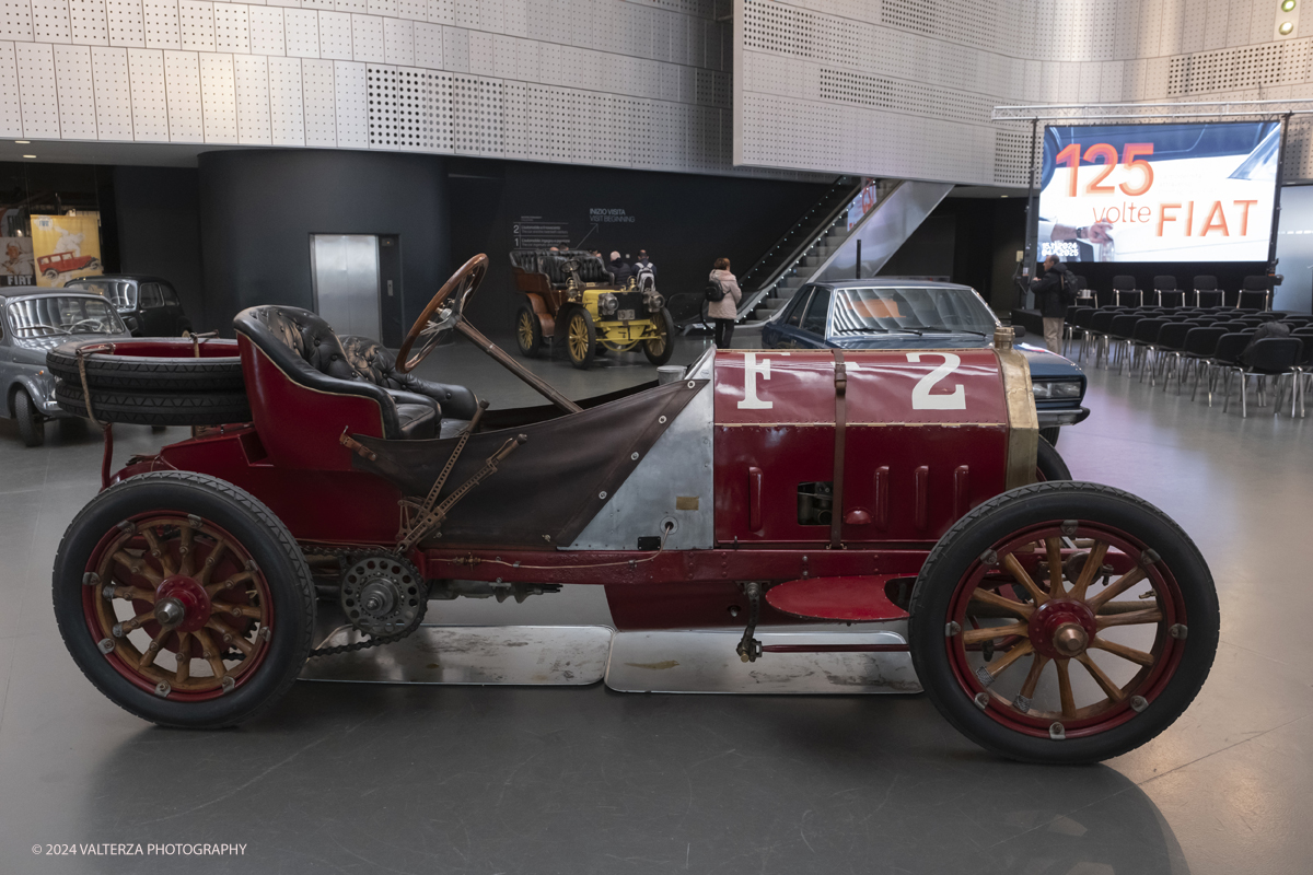 _DSF9409.jpg - Turin. Turin. On the occasion of the 125th anniversary of the foundation of FIAT, the MAUTO - National Automobile Museum presents the exhibition 125 TIMES FIAT. Modernity through the FIAT imagination that traces the long and fascinating history of the Turin car factory. The 130 HP racing car, called F2