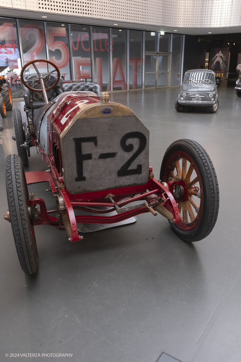 _DSF9417.jpg - Turin. Turin. On the occasion of the 125th anniversary of the foundation of FIAT, the MAUTO - National Automobile Museum presents the exhibition 125 TIMES FIAT. Modernity through the FIAT imagination that traces the long and fascinating history of the Turin car factory. The 130 HP racing car, called F2