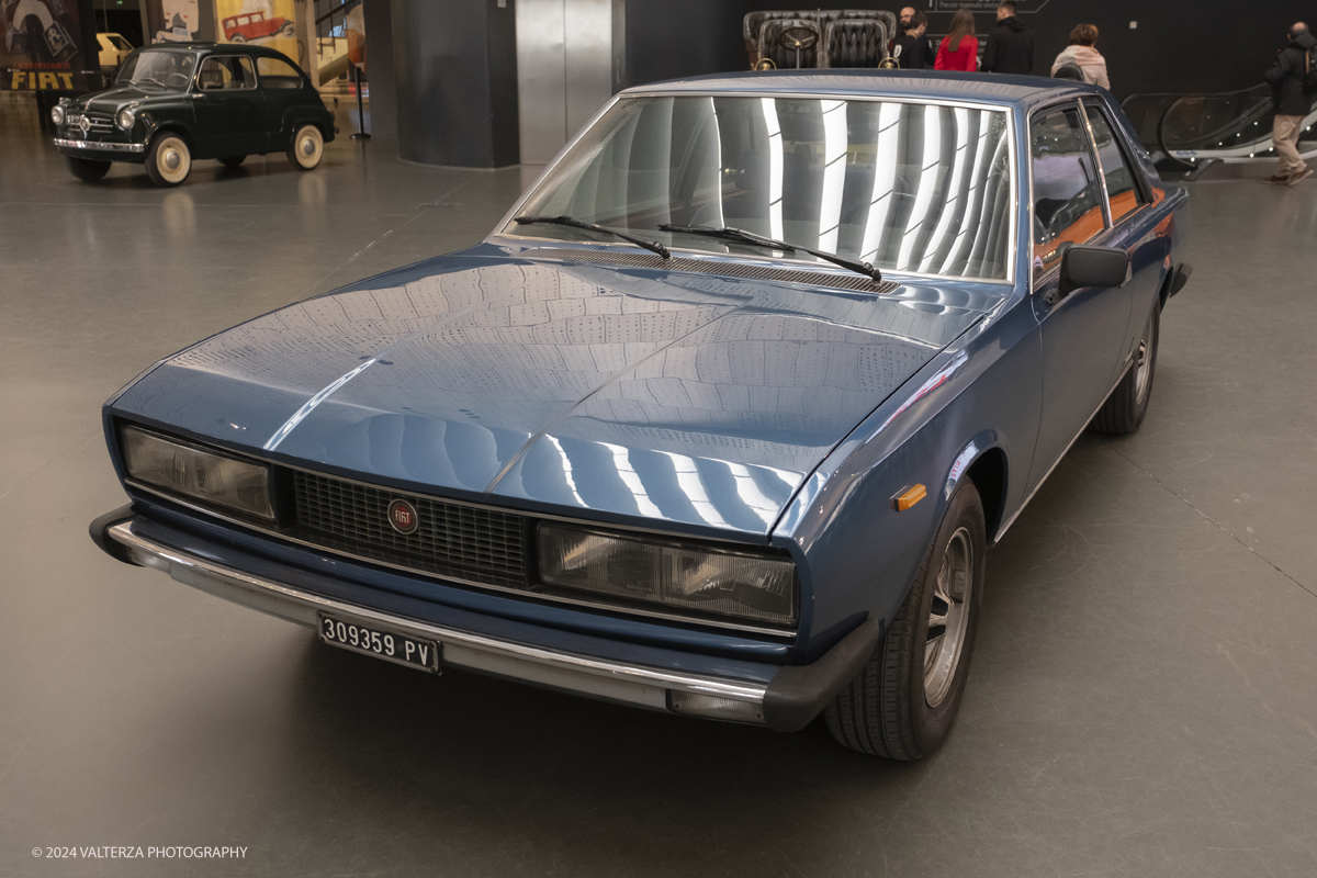 _DSF9418.jpg - Turin. Turin. On the occasion of the 125th anniversary of the foundation of FIAT, the MAUTO - National Automobile Museum presents the exhibition 125 TIMES FIAT. Modernity through the FIAT imagination that traces the long and fascinating history of the Turin car factory. Fiat 130