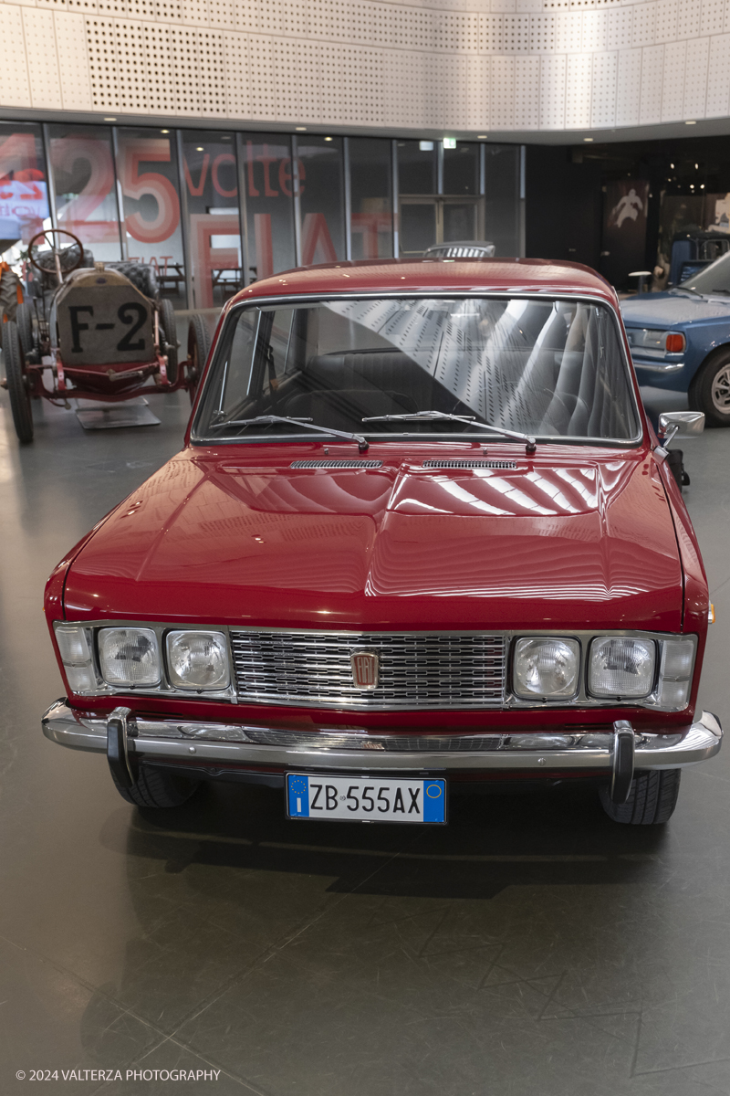 _DSF9431.jpg - Turin. Turin. On the occasion of the 125th anniversary of the foundation of FIAT, the MAUTO - National Automobile Museum presents the exhibition 125 TIMES FIAT. Modernity through the FIAT imagination that traces the long and fascinating history of the Turin car factory. Fiat 125 S