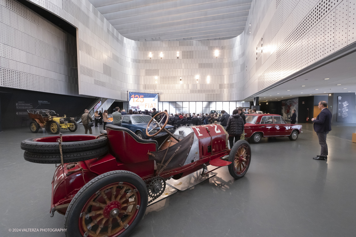 _DSF9577.jpg - Turin. Turin. On the occasion of the 125th anniversary of the foundation of FIAT, the MAUTO - National Automobile Museum presents the exhibition 125 TIMES FIAT. Modernity through the FIAT imagination that traces the long and fascinating history of the Turin car factory. A moment of the exhibition presentation ceremony