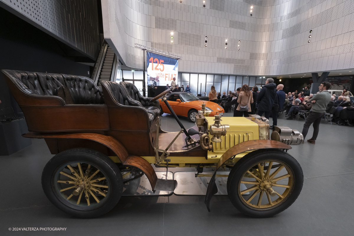 _DSF9598.jpg - Turin. Turin. On the occasion of the 125th anniversary of the foundation of FIAT, the MAUTO - National Automobile Museum presents the exhibition 125 TIMES FIAT. Modernity through the FIAT imagination that traces the long and fascinating history of the Turin car factory. A moment of the exhibition presentation ceremony