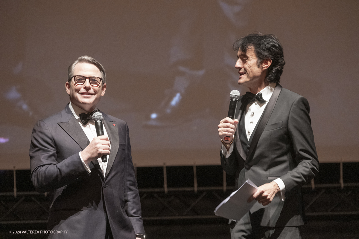 _DSF4336.jpg - TURIN, ITALY - NOVEMBER 22: Matthew Broderick , with Giulio Bove, Director of the festival attend the 42nd Torino Film Festival 2024 Opening Ceremony and receives the Stella della Mole award