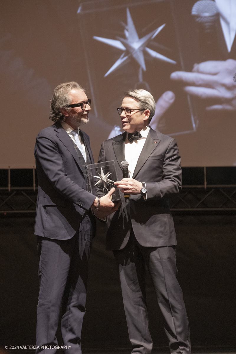 _DSF4356.jpg - TURIN, ITALY - NOVEMBER 22: Matthew Broderick, with Mimmo Carretta and Giulio Bove,  attend the 42nd Torino Film Festival 2024 Opening Ceremony and receives, from the Councillor of the Municipality of Turin, the Stella della Mole award