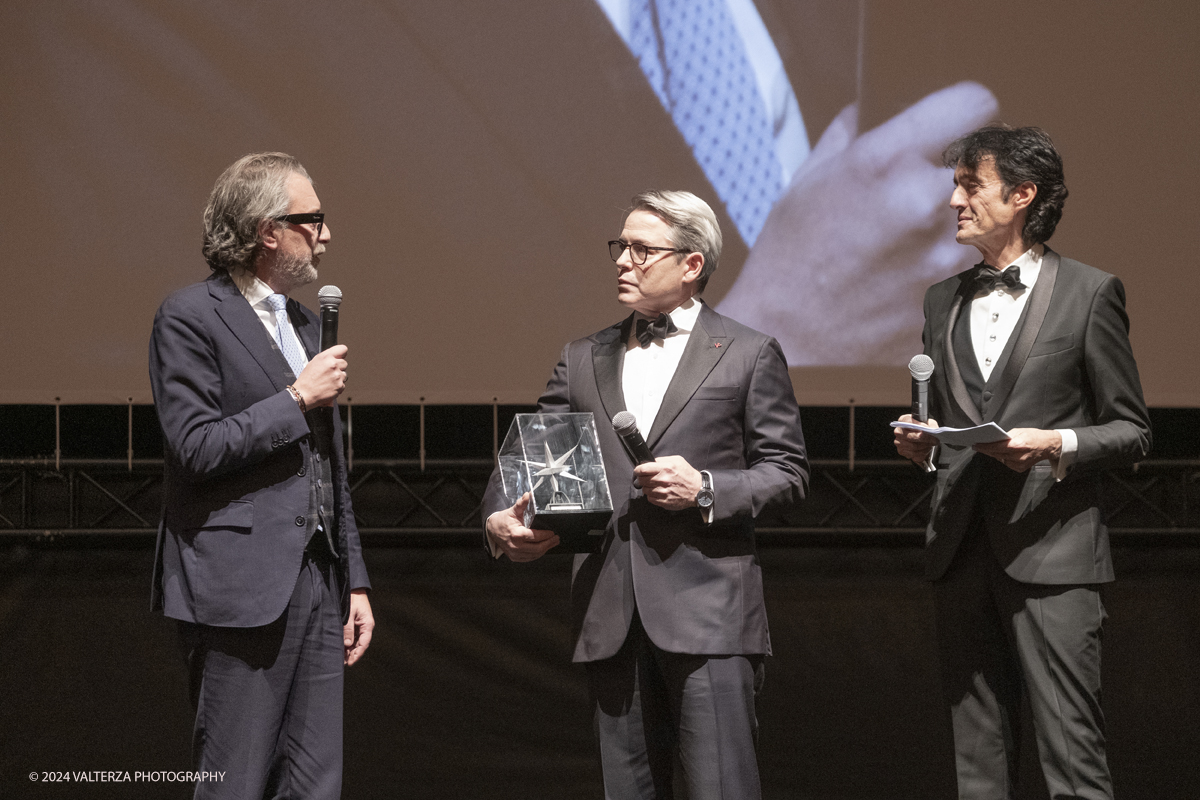 _DSF4367.jpg - TURIN, ITALY - NOVEMBER 22: Matthew Broderick, with Mimmo Carretta and Giulio Bove,  attend the 42nd Torino Film Festival 2024 Opening Ceremony and receives, from the Councillor of the Municipality of Turin, the Stella della Mole award