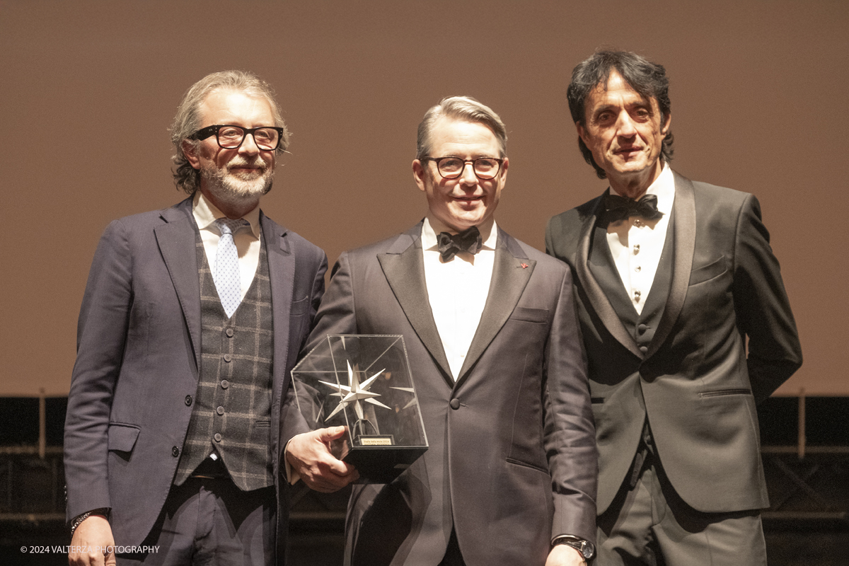 _DSF4382.jpg - TURIN, ITALY - NOVEMBER 22: Matthew Broderick , with Mimmo Carretta and Giulio Bove, attend the 42nd Torino Film Festival 2024 Opening Ceremony and receives the Stella della Mole award