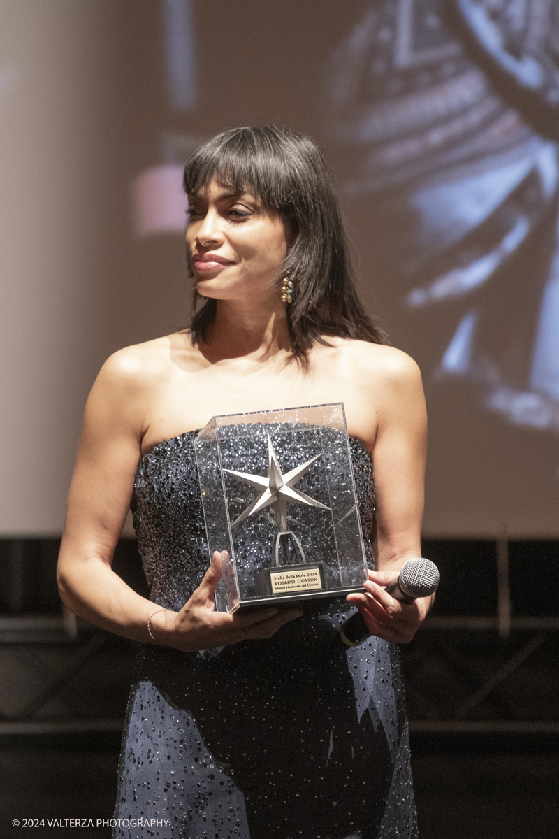 _DSF4453.jpg - TURIN, ITALY - NOVEMBER 22:  Rosario Dawson attend the 42nd Torino Film Festival 2024 Opening Ceremony and receives the Stella della Mole award