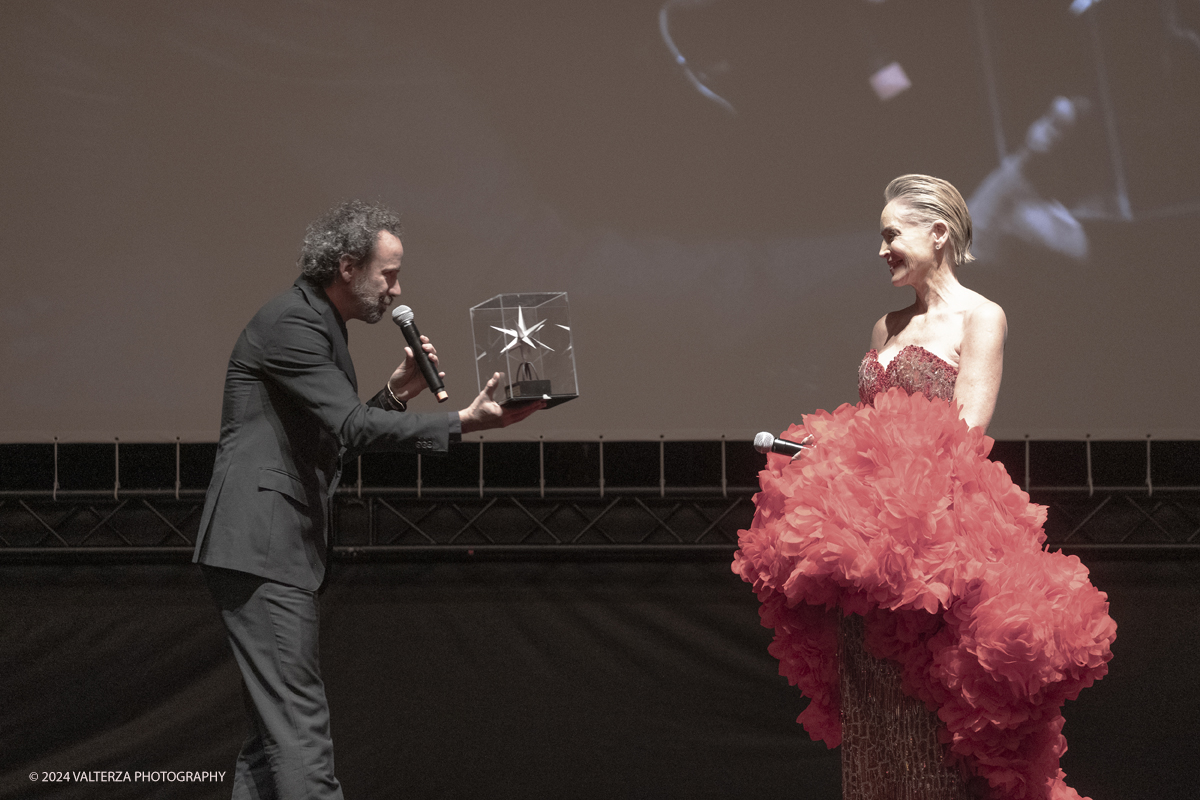 _DSF4751.jpg - TURIN, ITALY - NOVEMBER 22: Sharon Stone attend the 42nd Torino Film Festival 2024 Opening Ceremony and receives the Stella della Mole award  from  Carlo Chatrian director of the National Museum of Cinema in Turin