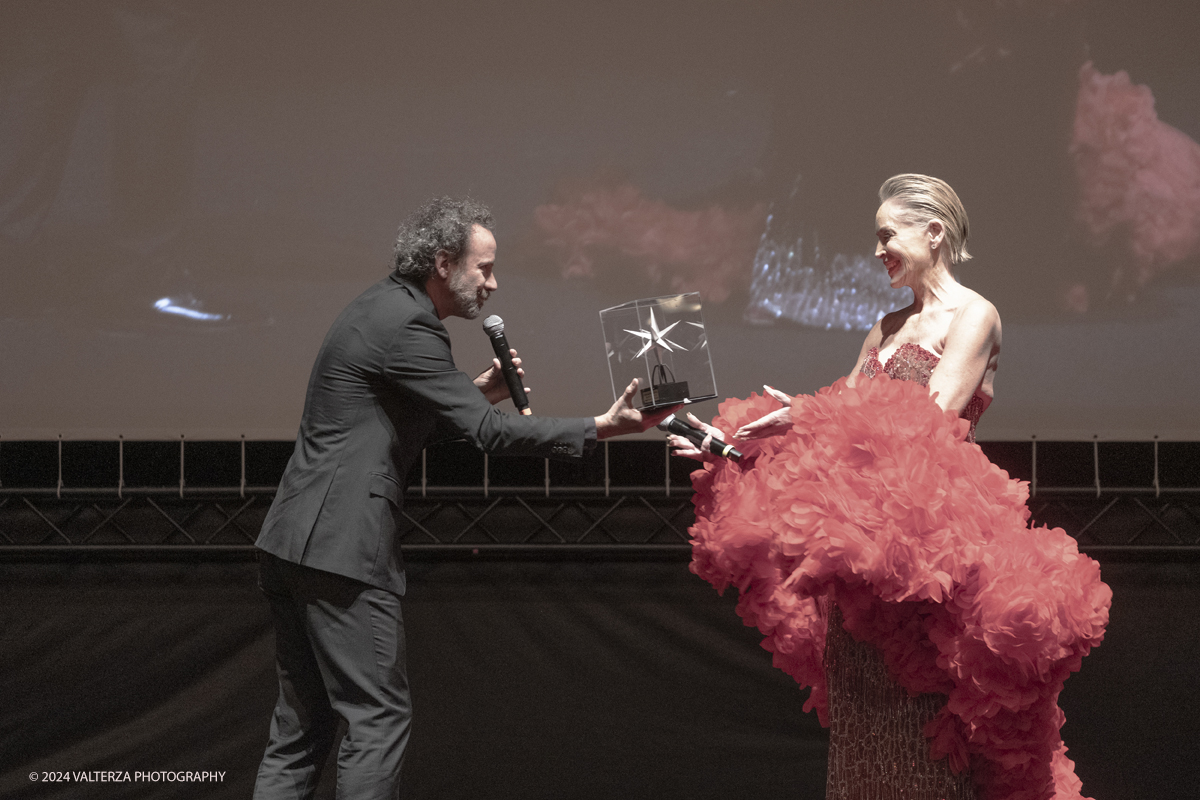 _DSF4752.jpg - TURIN, ITALY - NOVEMBER 22: Sharon Stone attend the 42nd Torino Film Festival 2024 Opening Ceremony and receives the Stella della Mole award  from  Carlo Chatrian director of the National Museum of Cinema in Turin