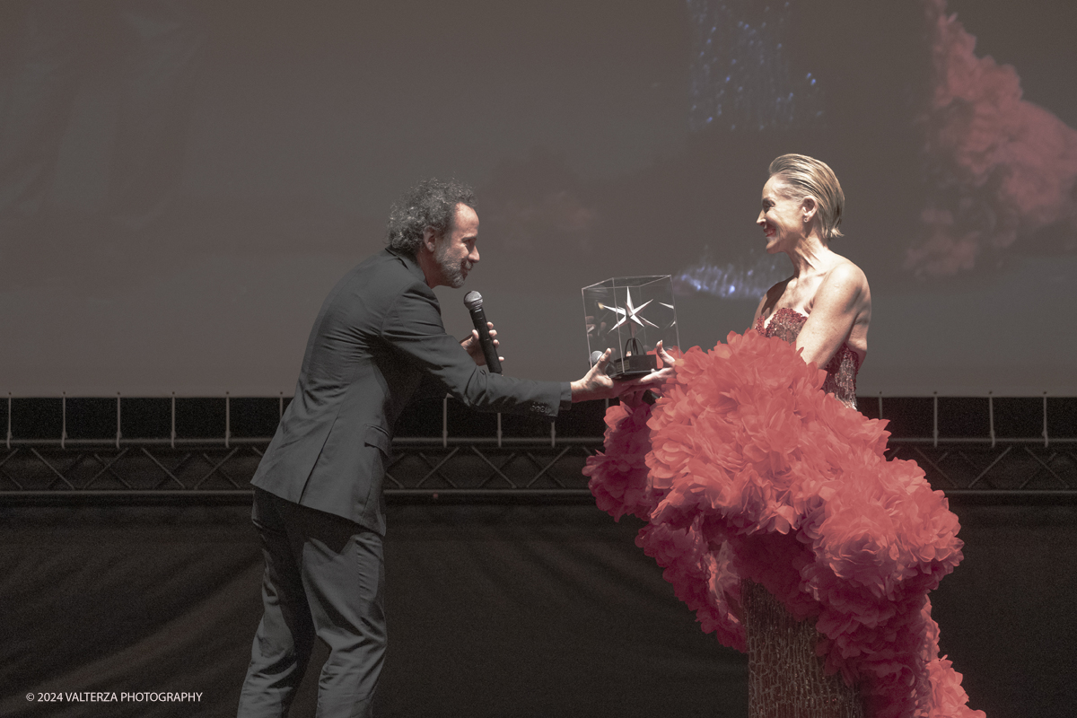 _DSF4753.jpg - TURIN, ITALY - NOVEMBER 22: Sharon Stone attend the 42nd Torino Film Festival 2024 Opening Ceremony and receives the Stella della Mole award  from  Carlo Chatrian director of the National Museum of Cinema in Turin