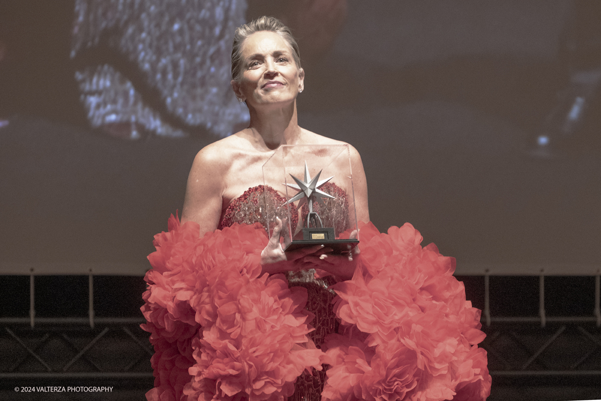 _DSF4844.jpg - TURIN, ITALY - NOVEMBER 22: Sharon Stone attend the 42nd Torino Film Festival 2024 Opening Ceremony and receives the Stella della Mole award