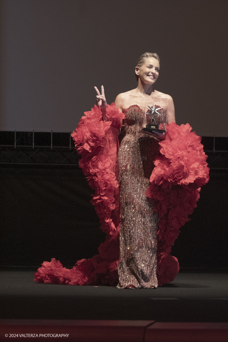 _DSF4872.jpg - TURIN, ITALY - NOVEMBER 22: Sharon Stone attend the 42nd Torino Film Festival 2024 Opening Ceremony and receives the Stella della Mole award