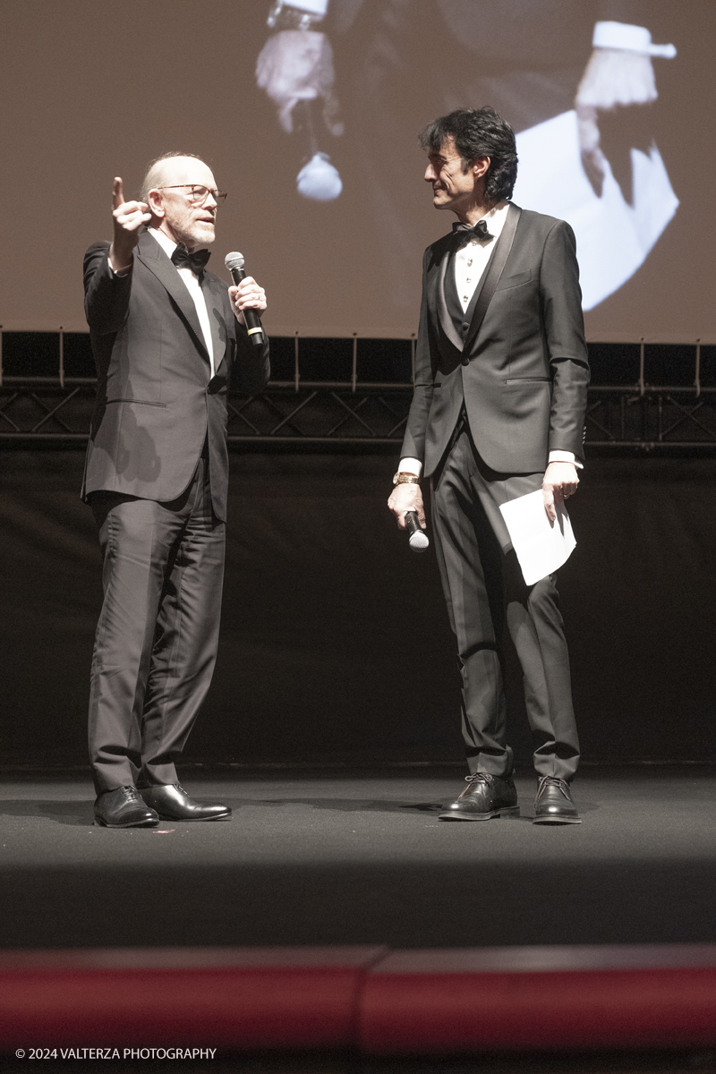 _DSF4907.jpg - TURIN, ITALY - NOVEMBER 22: Ron Howard, with Giulio Bove, attend the 42nd Torino Film Festival 2024 Opening Ceremony