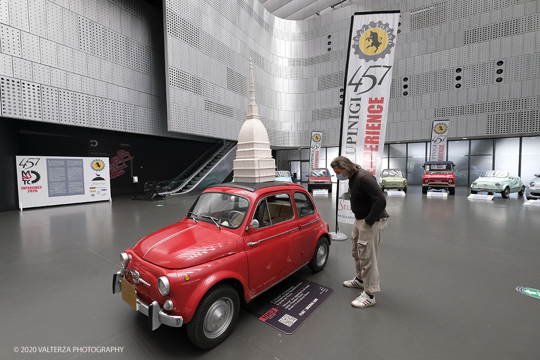 _DSF5093.jpg - 18/06/2020.Torino.  Il MAUTO dedica la prima mostra post lockdown alla mitica Fiat 500. Nella foto la Nuova 500 del 1962 in dotazione al Presidente della Repubblica Sandro Pertini