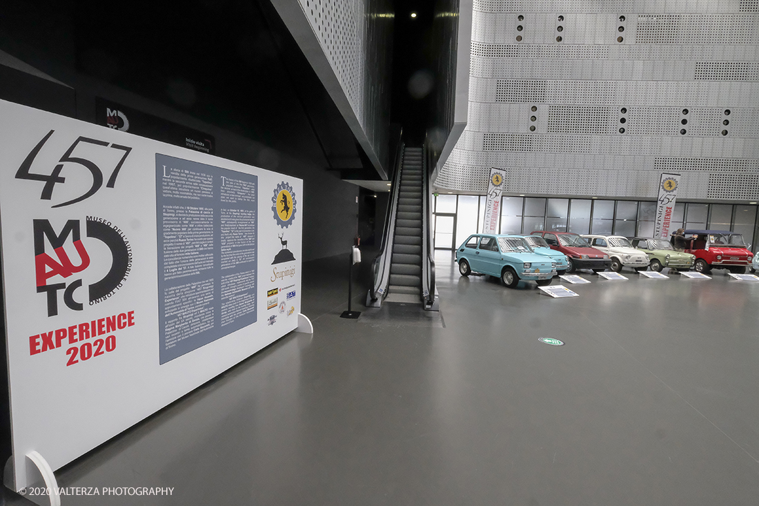 _DSF5131.jpg - 18/06/2020.Torino.  Il MAUTO dedica la prima mostra post lockdown alla mitica Fiat 500. Nella foto la cosiddetta "piazza del MAUTO" sede della mostra