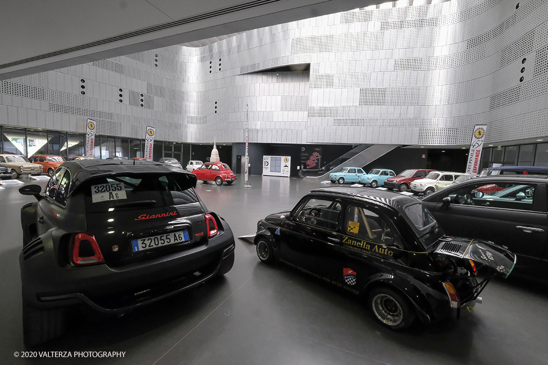 _DSF5167.jpg - 18/06/2020.Torino.  Il MAUTO dedica la prima mostra post lockdown alla mitica Fiat 500. Nella foto la cosiddetta "piazza del MAUTO" sede della mostra