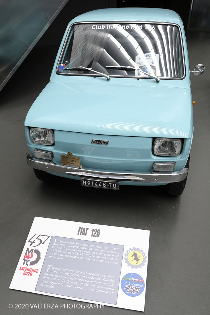 _DSF8033.jpg - 18/06/2020.Torino.  Il MAUTO dedica la prima mostra post lockdown alla mitica Fiat 500. Nella foto esemplare di Fiat 126