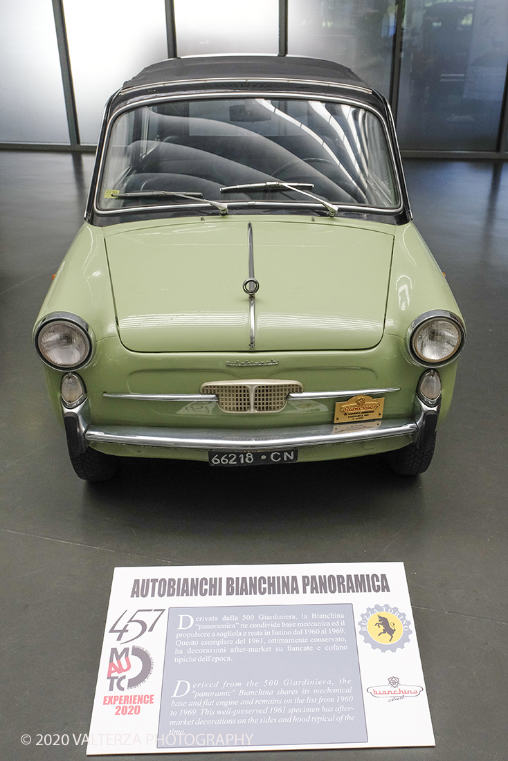 _DSF8099.jpg - 18/06/2020.Torino.  Il MAUTO dedica la prima mostra post lockdown alla mitica Fiat 500. Nella foto la Autobianchi Bianchina Panoramica