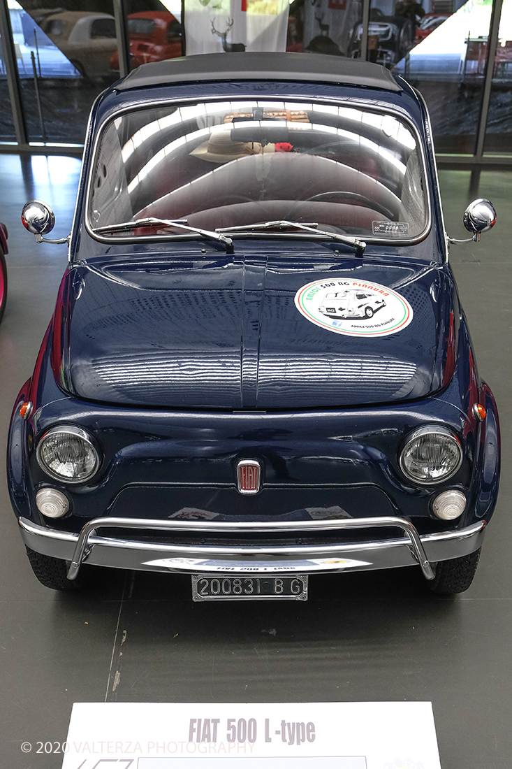 _DSF8133.jpg - 18/06/2020.Torino.  Il MAUTO dedica la prima mostra post lockdown alla mitica Fiat 500. Nella foto FIAT 500 L-TYPE