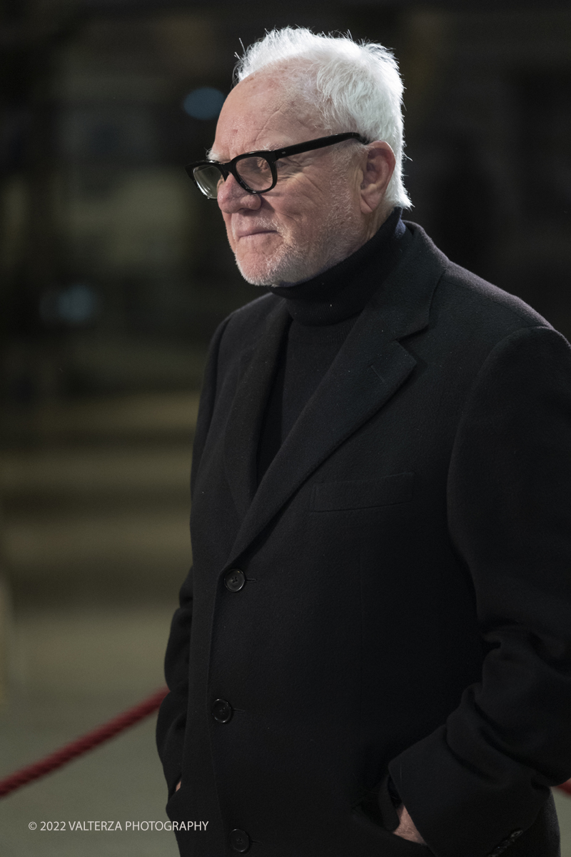 _DSF8763-2.jpg - 25/11/2022. Torino. Teatro Regio, Photocall per l'inaugurazione del 40mo TFF. Nella foto l'attore britannico Malcom McDowell