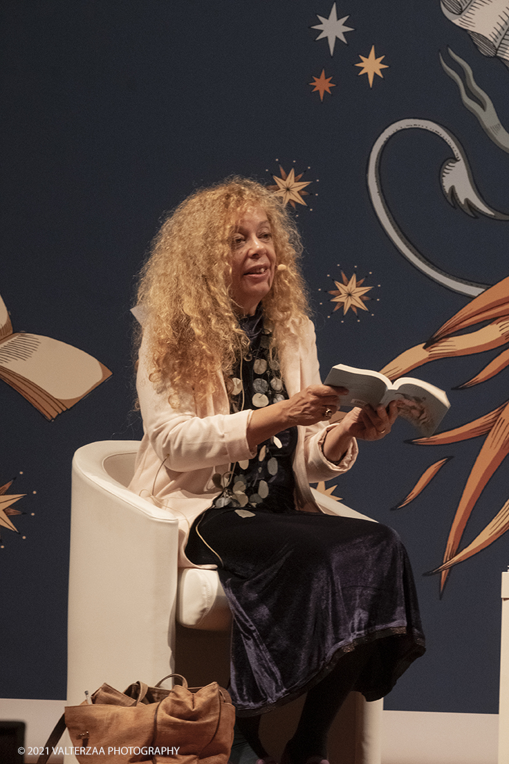 _DSF9944.jpg - 03/10/2021. Torino. In anteprima al Salone, l'incontro con Margaret Atwood, autrice canadese, Ã¨ tra le personalitÃ  piÃ¹ influenti della scena letteraria e culturale internazionale. Nella foto