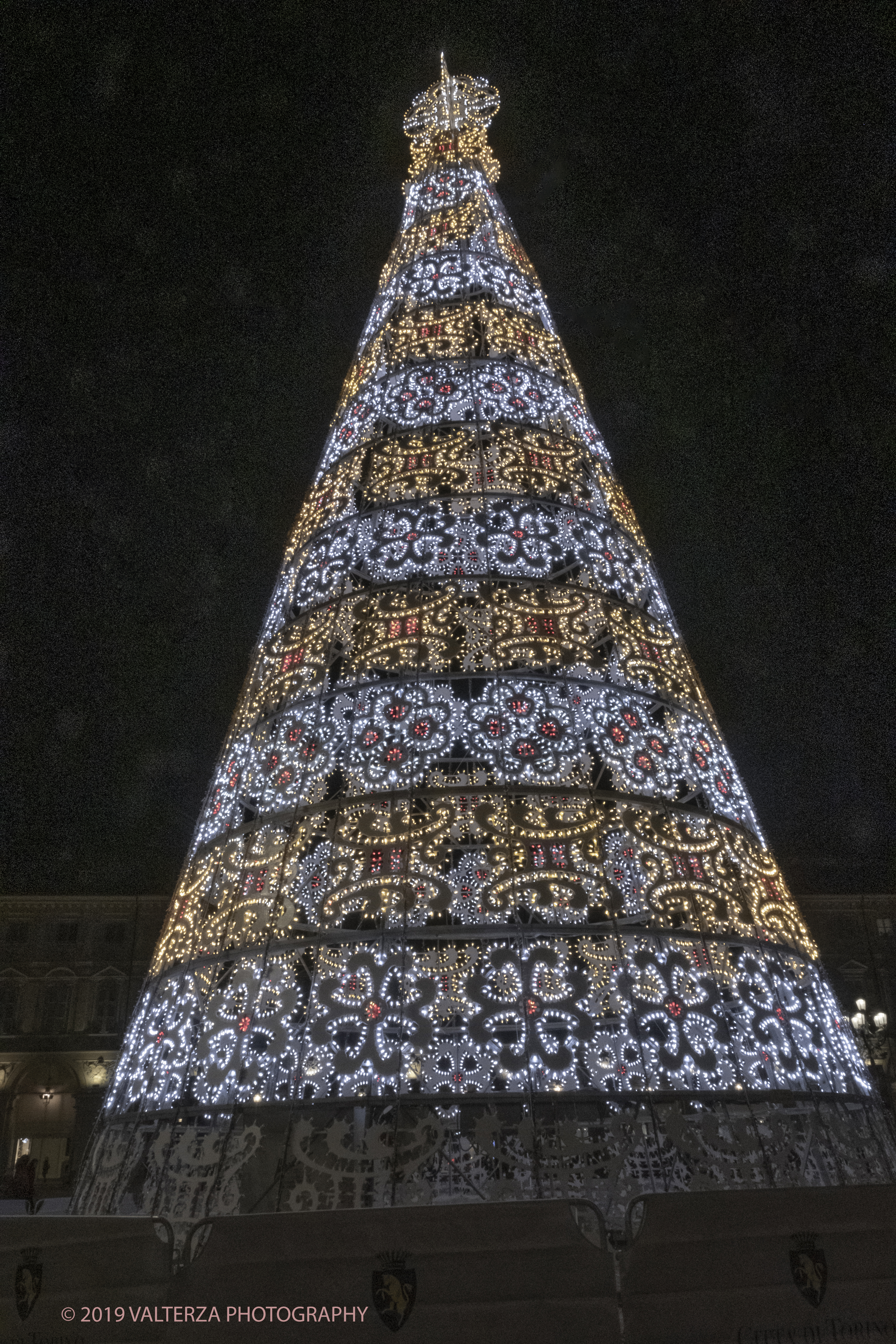 _DSF8069.jpg - 08/12/2019. Torino. La cittÃ  si prepara per la grande celebrazione di fine anno. Nella foto l'albero di Natale in piazza San Carlo