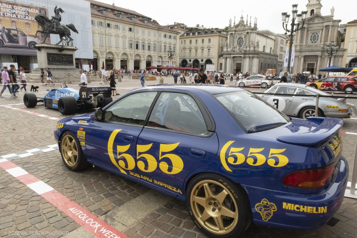 DSCF4190.jpg - 07/09/2022. Torino. Autolook Week Torino  Autolook Week Torino sarÃ  una rassegna dinamica che che dal 7 allâ€™11 settembre accompagna i visitatori tra le emozioni del motorsport, tra quei modelli che ne hanno scritto la storia e che sono entrati di diritto nei ricordi e nellâ€™immaginario degli appassionati. Nella foto parte delle macchine presenti nell'evento esposte in piazza San Carlo baricenttro della manifestazione