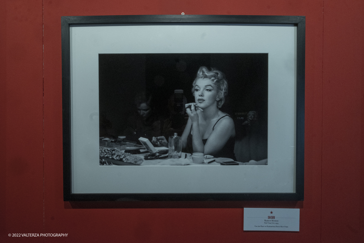 _DSF0073.jpg - 01/07/2022. Torino. A sessantâ€™anni dalla morte della Monroe, una mostra-evento con memorabilia originali, in parte esposti in anteprima mondiale e le fotografie , scattate dal fotografo,suo amico storico ,Sam Shaw. Nella foto Marilyn New York 1955