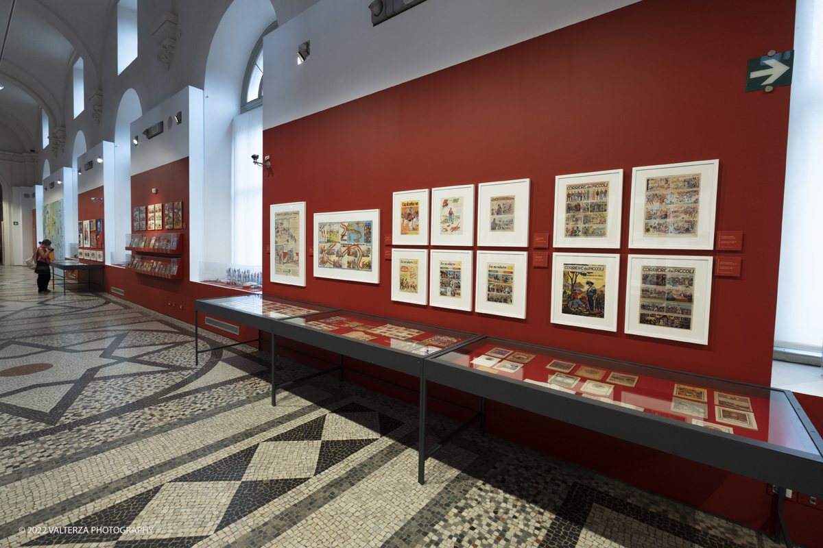 DSCF0043.jpg - 14/07/2022. Torino. La mostra, Ã¨ dedicata alla narrazione e al mito che si Ã¨ sviluppato intorno allâ€™Eroe dei due mondi: una figura iconica nata a metÃ  dellâ€™Ottocento e la cui onda lunga si propaga sino ai giorni nostri. Nella foto il grande salone del Museo del Risorgimento dove si sviluppa la mostra