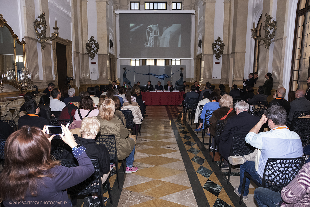 DSCF5874.jpg - 14/05/2019. Torino. HOAS â€“ History Of A Style SARÃ  una kermesse di eventi Fashion dove lâ€™abito, lâ€™arte e la manifattura verranno celebrati in modo inedito e contemporaneo. Nella foto un momento della conferenza stampa