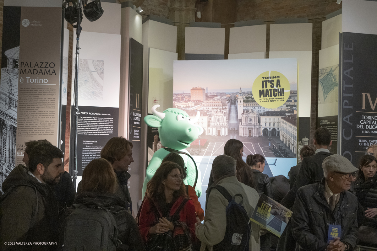 _DSF4942.jpg - 10/11/2023. Torino. Con il taglio del nastro alla presenza delle autoritÃ , oggi in piazza Castello sono stati ufficialmente inaugurati gli spazi di Casa Tennis, Casa Gusto e Casa Media. Nella foto interno di Casa Media