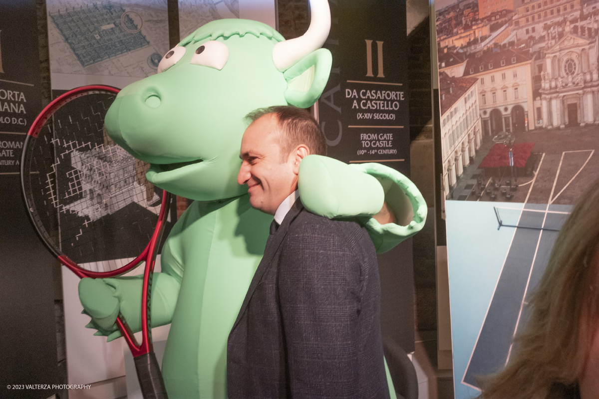 _DSF5070.jpg - 10/11/2023. Torino. Con il taglio del nastro alla presenza delle autoritÃ , oggi in piazza Castello sono stati ufficialmente inaugurati gli spazi di Casa Tennis, Casa Gusto e Casa Media. Nella foto il Sindaco Stefano Lo Russo all'inaugurazione di Casa Media