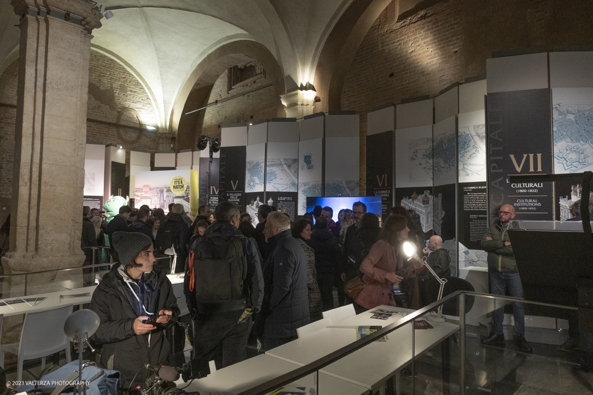 _DSF5126.jpg - 10/11/2023. Torino. Con il taglio del nastro alla presenza delle autoritÃ , questa mattina in piazza Castello sono stati ufficialmente inaugurati gli spazi di Casa Tennis, Casa Gusto e Casa Media. Nella foto interno di Casa Media