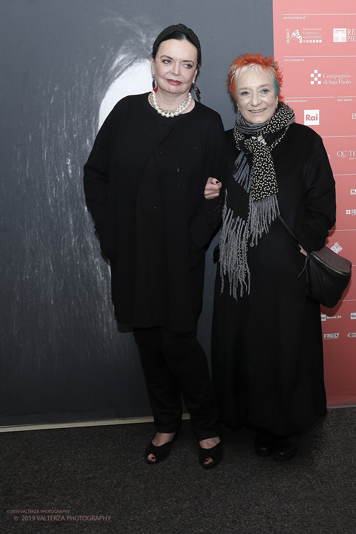 _DSF5370.jpg - 22/11/2019.Torino. Al via la 37ma edizione del Tff con un programma dedicato soprattutto all'horror. Nella foto 'attrice Barbara Steele con la Direttrice del Tff Emanuela Martini