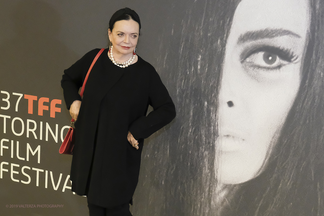 _DSF6051.jpg - 22/11/2019.Torino. Al via la 37ma edizione del Tff con un programma dedicato soprattutto all'horror. Nella foto l'attrice Barbara Steele a cui sarÃ  consegnato il Gran Premio Torino