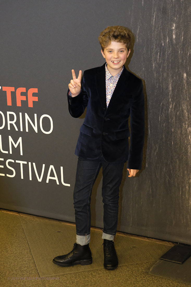 _DSF6395.jpg - 22/11/2019.Torino. Al via la 37ma edizione del Tff con un programma dedicato soprattutto all'horror. Nella foto Il bambino Roman Griffin Davis protagonista del film di apertura Jojo Rabbitt