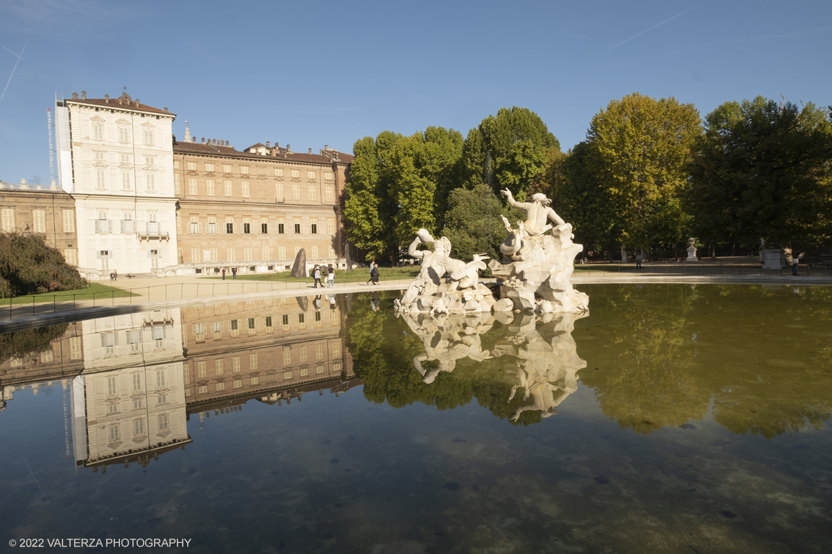 DSCF7795.jpg - 02/10/2022. Torino. Una grande inaugurazione della 29Â° edizione di Incanti â€“ Rassegna Internazionale di Teatro di Figura un giocoso Saturnale animale, a partire dallâ€™immagine di Marco Cavallo, omaggio a Giuliano Scabia. Simbolo della libertÃ  e della chiusura dei manicomi, il progetto Marco Cavallo nacque nel manicomio di Trieste, nel 1973, sotto le direttive di Franco Basaglia. Nella foto parte dei giardini reali sede dell'evento