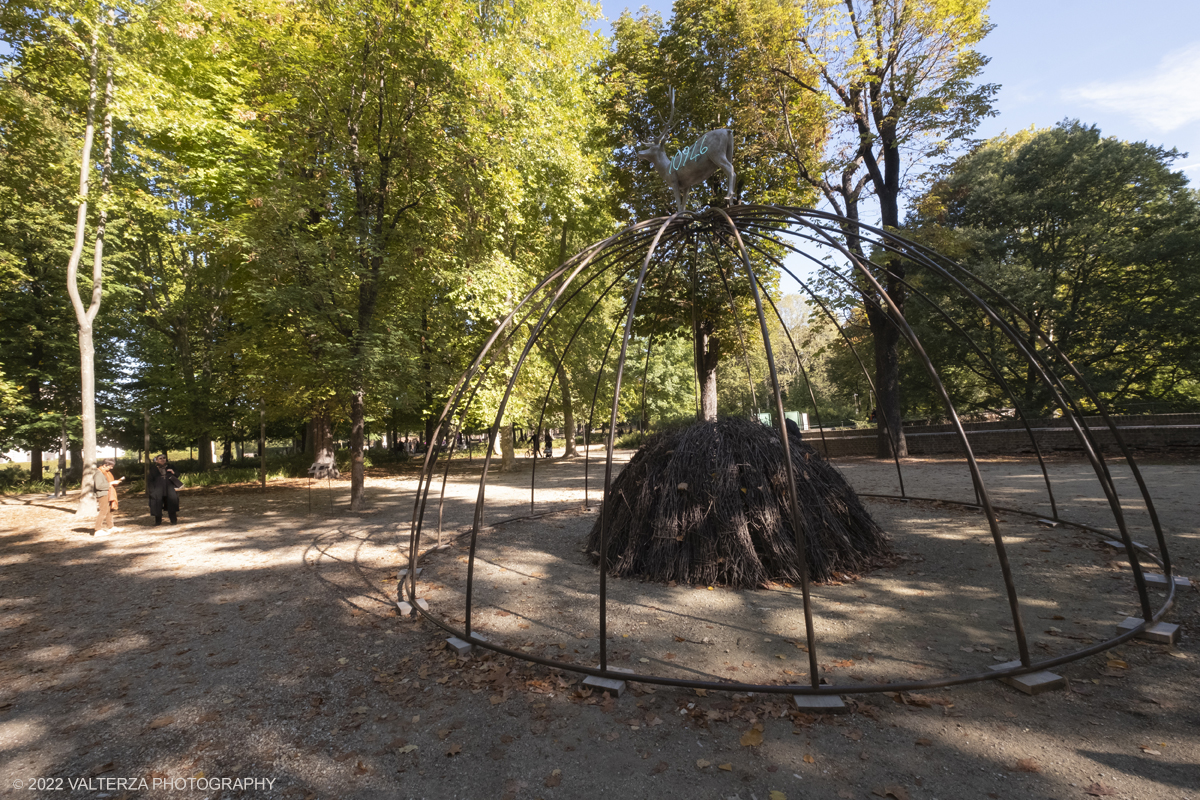 DSCF7869.jpg - 02/10/2022. Torino. Una grande inaugurazione della 29Â° edizione di Incanti â€“ Rassegna Internazionale di Teatro di Figura un giocoso Saturnale animale, a partire dallâ€™immagine di Marco Cavallo, omaggio a Giuliano Scabia. Simbolo della libertÃ  e della chiusura dei manicomi, il progetto Marco Cavallo nacque nel manicomio di Trieste, nel 1973, sotto le direttive di Franco Basaglia. Nella foto parte dei giardini reali sede dell'evento