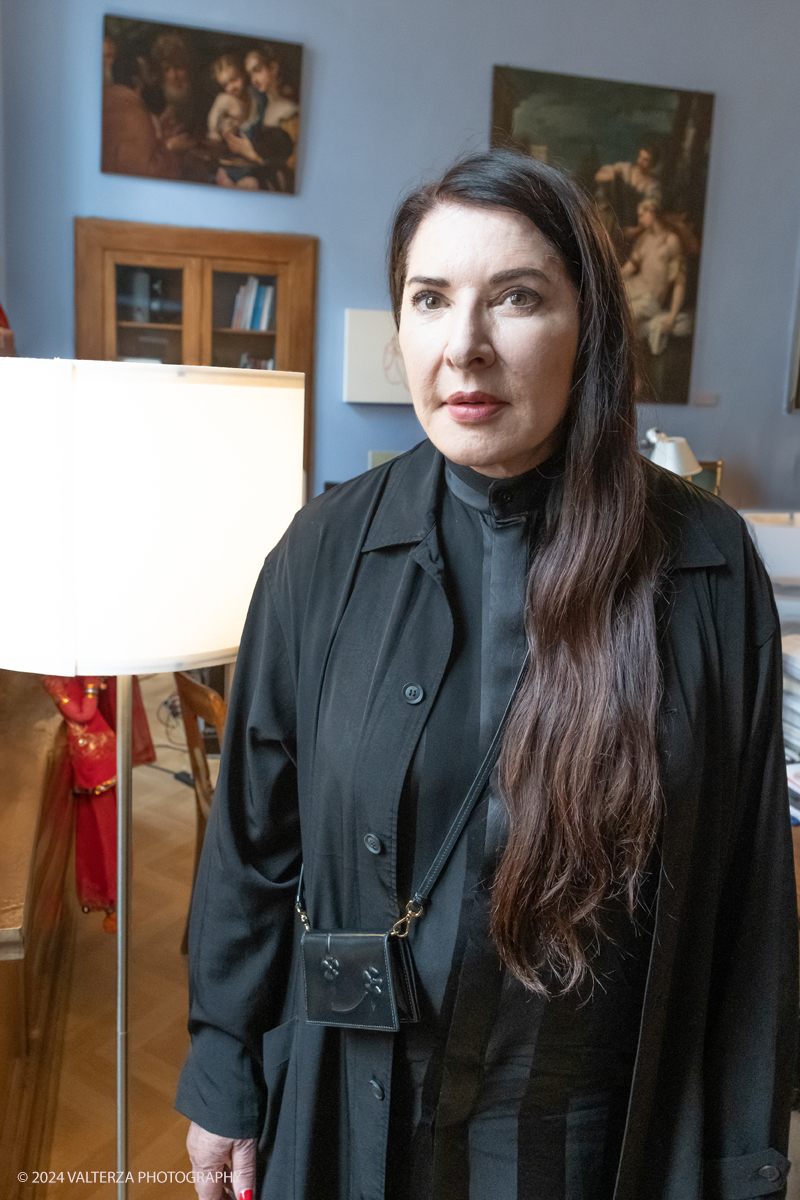 _DSF9502.jpg - 23/06/2024. Torino. Marina AbramoviÄ‡ a Torino premiata dall'Accademia AlbertinaLa performer ha spiegato perchÃ© l'Italia e il capoluogo piemontese sono cosÃ¬ importanti nella sua storia personale e di artista. Nella foto