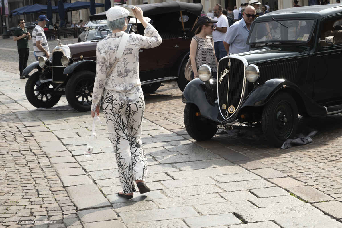 _DSF8965.jpg - 19/07/2023. Torino. MAUTO 90 anni. La parata delle vetture d'epoca. Nella foto  raduno in piazza San Carlo