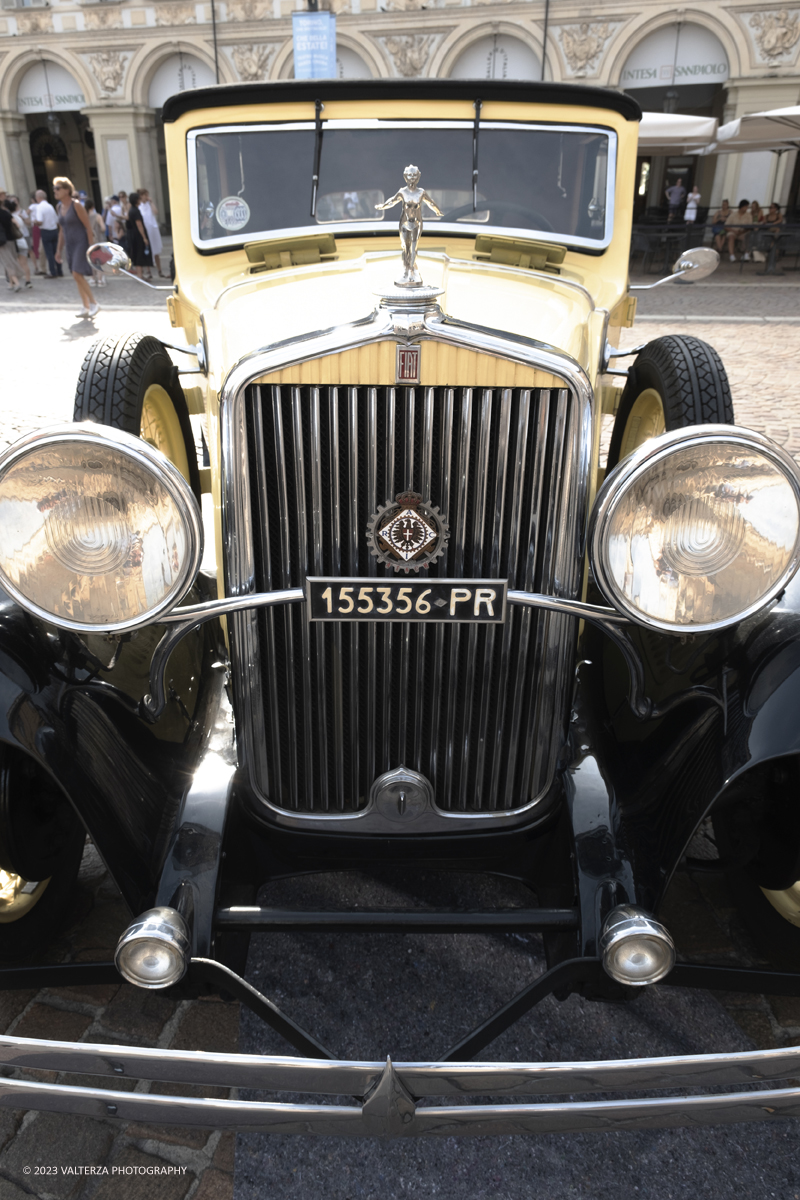 _DSF9028.jpg - 19/07/2023. Torino. MAUTO 90 anni. La parata delle vetture d'epoca. Nella foto FIAT berlina decapottabile d'epoca