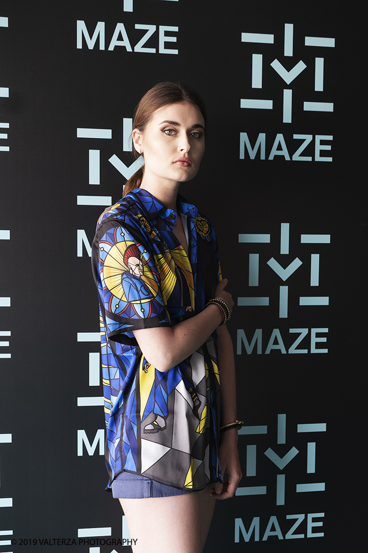 DSCF7555.jpg - 08/06/2019. Torino, Maze, il festival dedicato al mondo dello Streetwear e della Streetculture.  Street fashion con la modella parigina Brunel