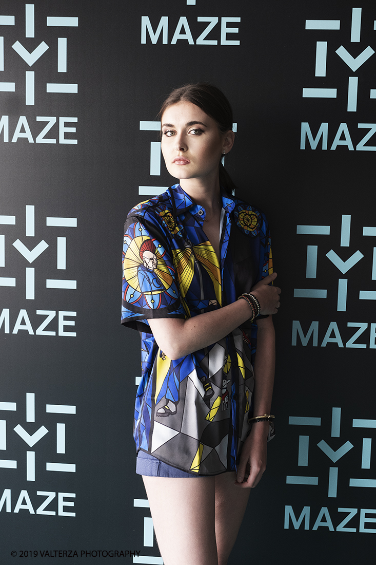 DSCF7557.jpg - 08/06/2019. Torino, Maze, il festival dedicato al mondo dello Streetwear e della Streetculture.  Street fashion con la modella parigina Brunel