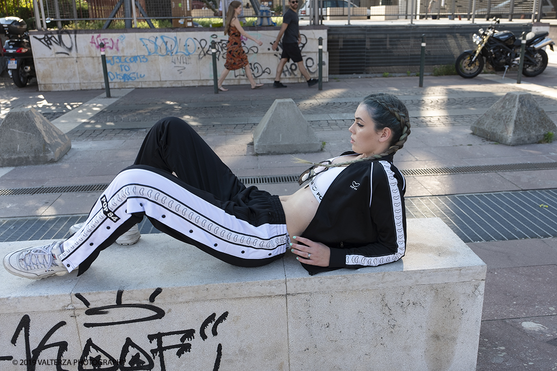 DSCF7985.jpg - 08/06/2019. Torino, Maze, il festival dedicato al mondo dello Streetwear e della Streetculture. Street fashion con la modella Benedetta.