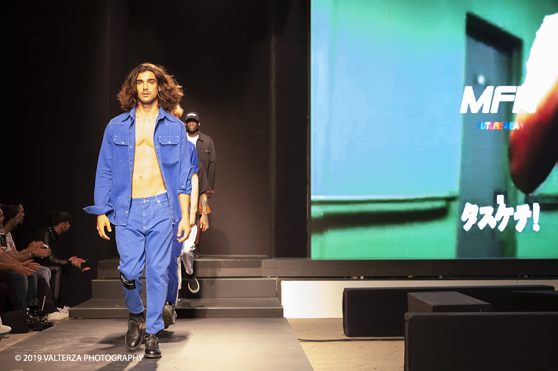 DSCF9552.jpg - 08/06/2019. Torino, Maze, il festival dedicato al mondo dello Streetwear e della Streetculture. Nella foto sfilata del brand MFN