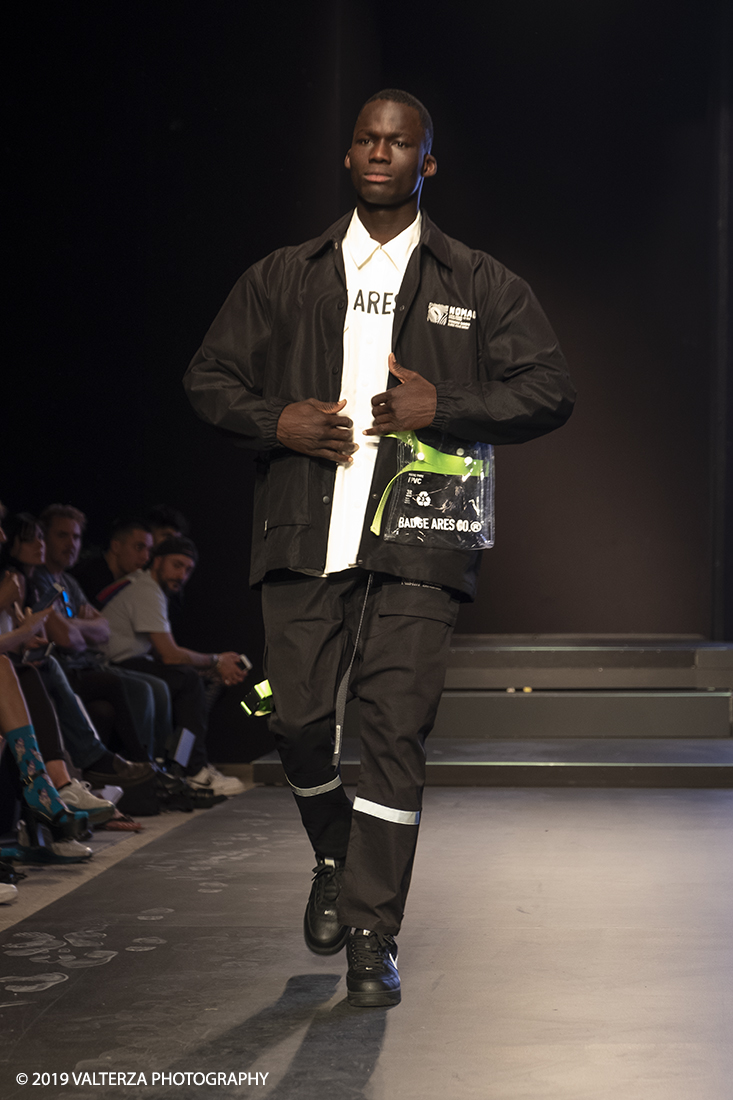 _DSF7105.jpg - 08/06/2019. Torino, Maze, il festival dedicato al mondo dello Streetwear e della Streetculture. Nella foto sfilata del brand BADGE ARES CO.