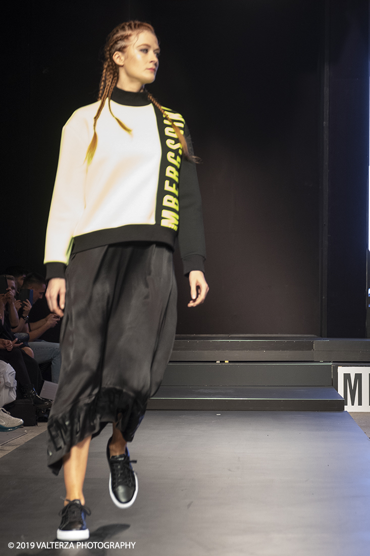 _DSF7242.jpg - 08/06/2019. Torino, Maze, il festival dedicato al mondo dello Streetwear e della Streetculture. Nella foto sfilata del brand BIKKENBERGS