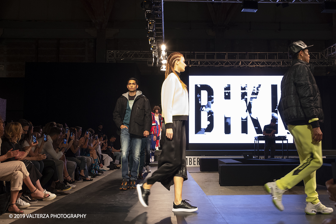 _DSF7266.jpg - 08/06/2019. Torino, Maze, il festival dedicato al mondo dello Streetwear e della Streetculture. Nella foto sfilata del brand BIKKENBERGS