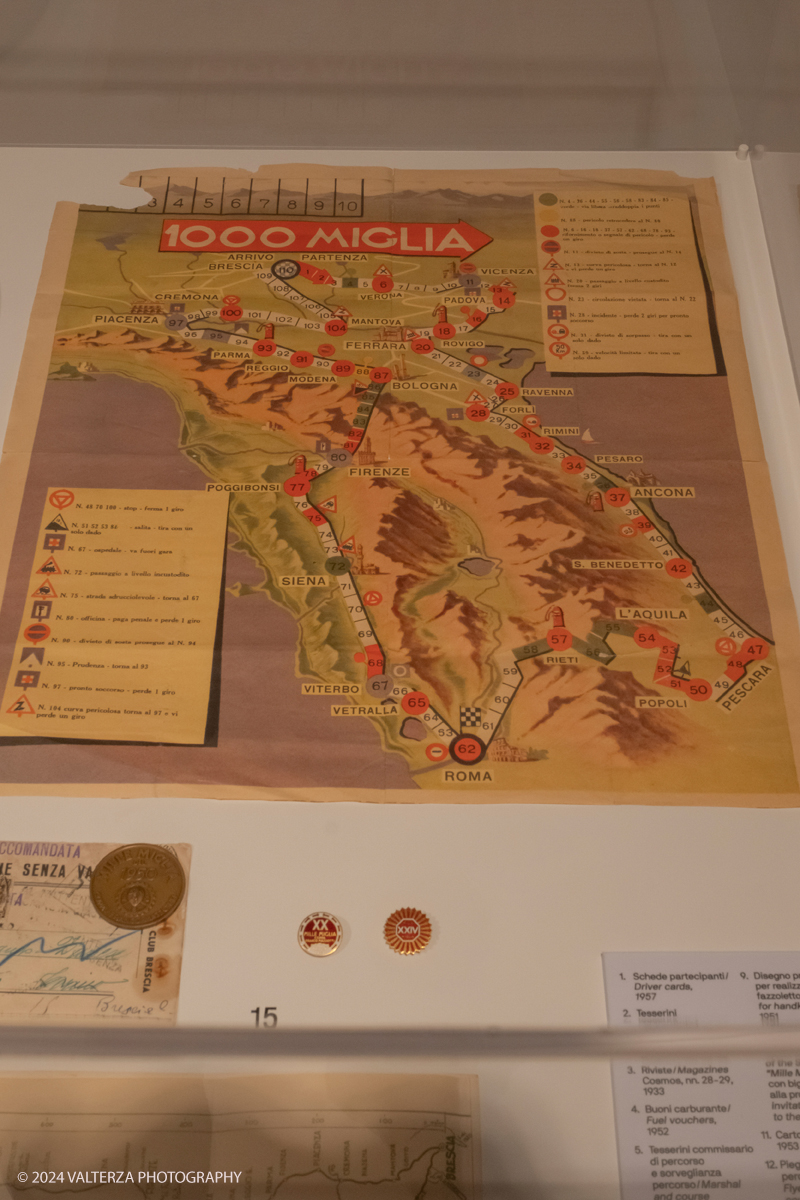 _DSF8560.jpg - 12/06/202. Torino.  Lâ€™esposizione â€“ realizzata in collaborazione con il Museo Mille Miglia di Brescia e visitabile nella project room del MAUTO dal 12 giugno al 29 settembre â€“ racconta la storia della leggendaria corsa, unâ€™epopea durata un trentennio â€“ dal 1927 al 1957 â€“ e per la quale gareggiarono su un percorso di â€œ1000 Migliaâ€� i campioni piÃ¹ celebri del periodo. Nella foto gioco con i dadi basato sul percorso della Mille Miglia