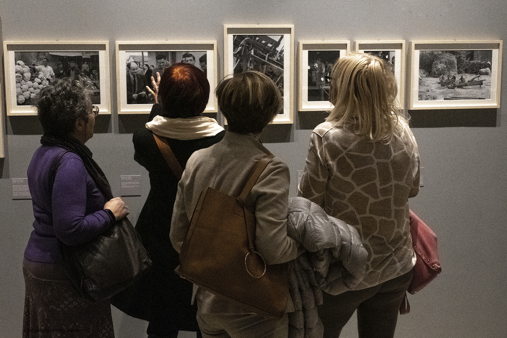 _DSF8176.jpg - 14-03-2019. Torino. Alla GAM,come eravamo. L'Italia del dopoguerra che si rimette in piedi ed il mondo del lavoro. Nella foto visitatori della mostra subito dopo l'apertura.